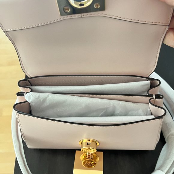 Brand New! Michael Kors Cross-Body Purse in this season's "it" color - blush. - Picture 4 of 9